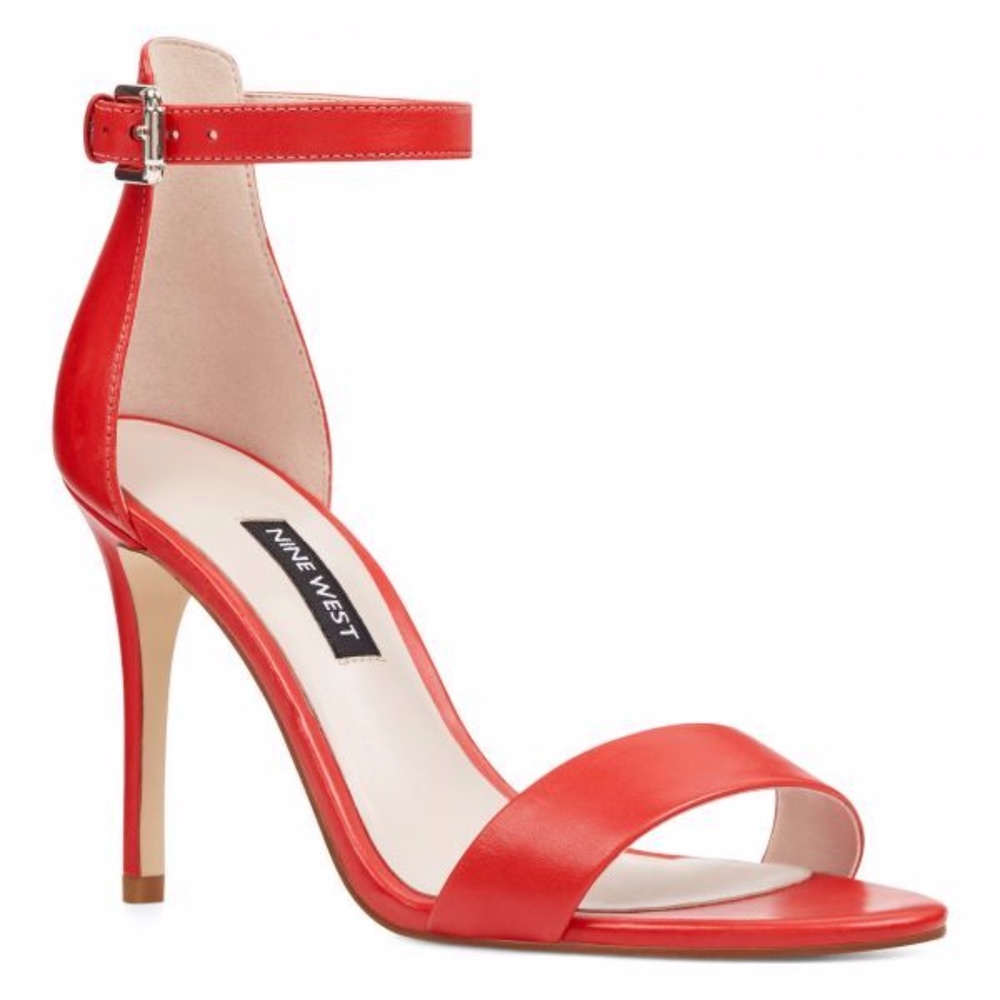 Nine West Mana Ankle Strap Sandals - Red